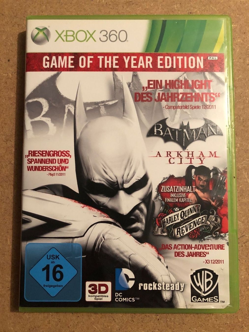 Spiele: Batman Arkham City GOTY Edition Xbox 360 – Gebraucht aus Kestenholz von Mad18
