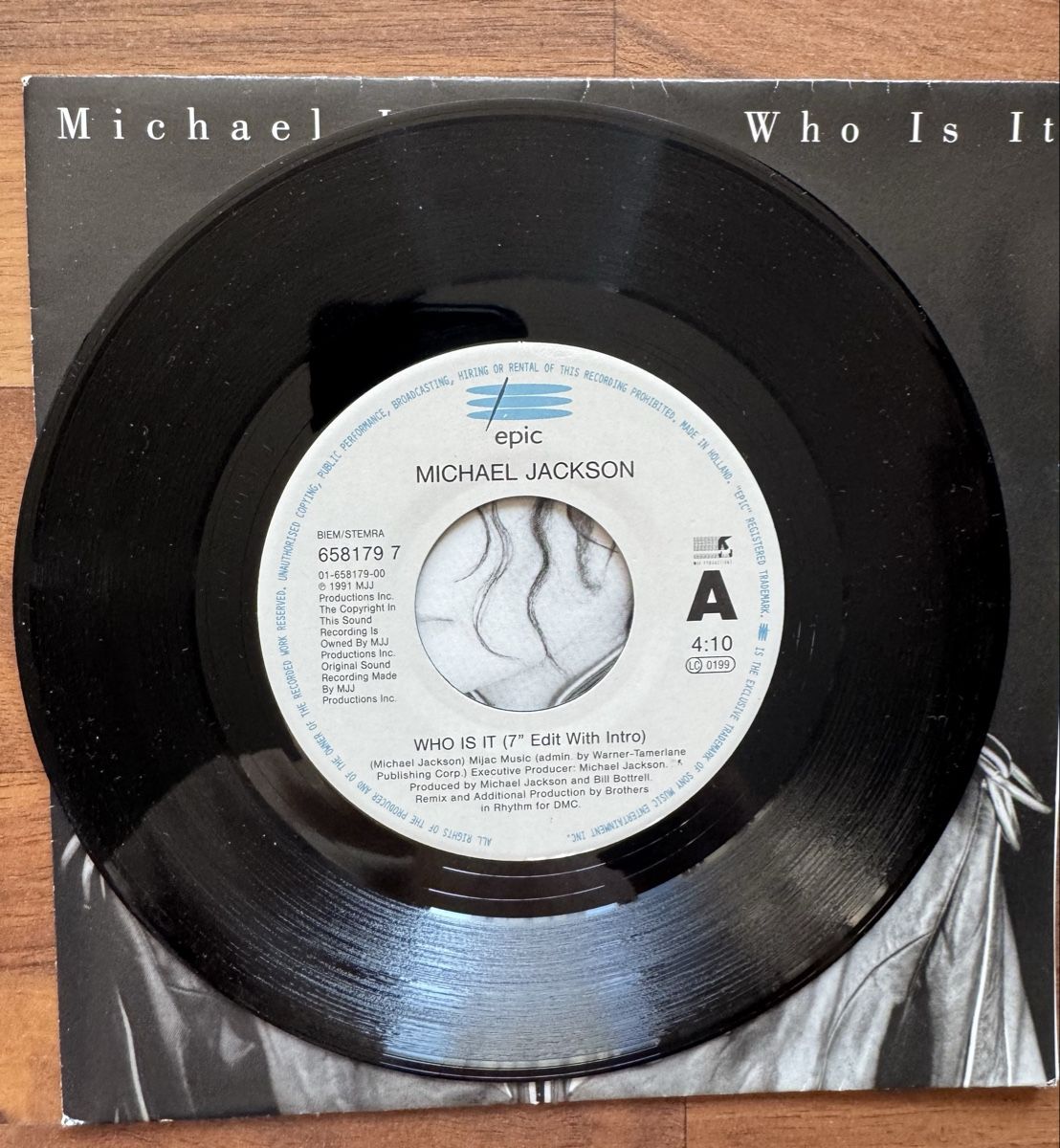 Dischi in vinile: Michael Jackson - Who Is It -7" Single - 90s – Usato da Rorbas venduto da BlackstarRecords 2