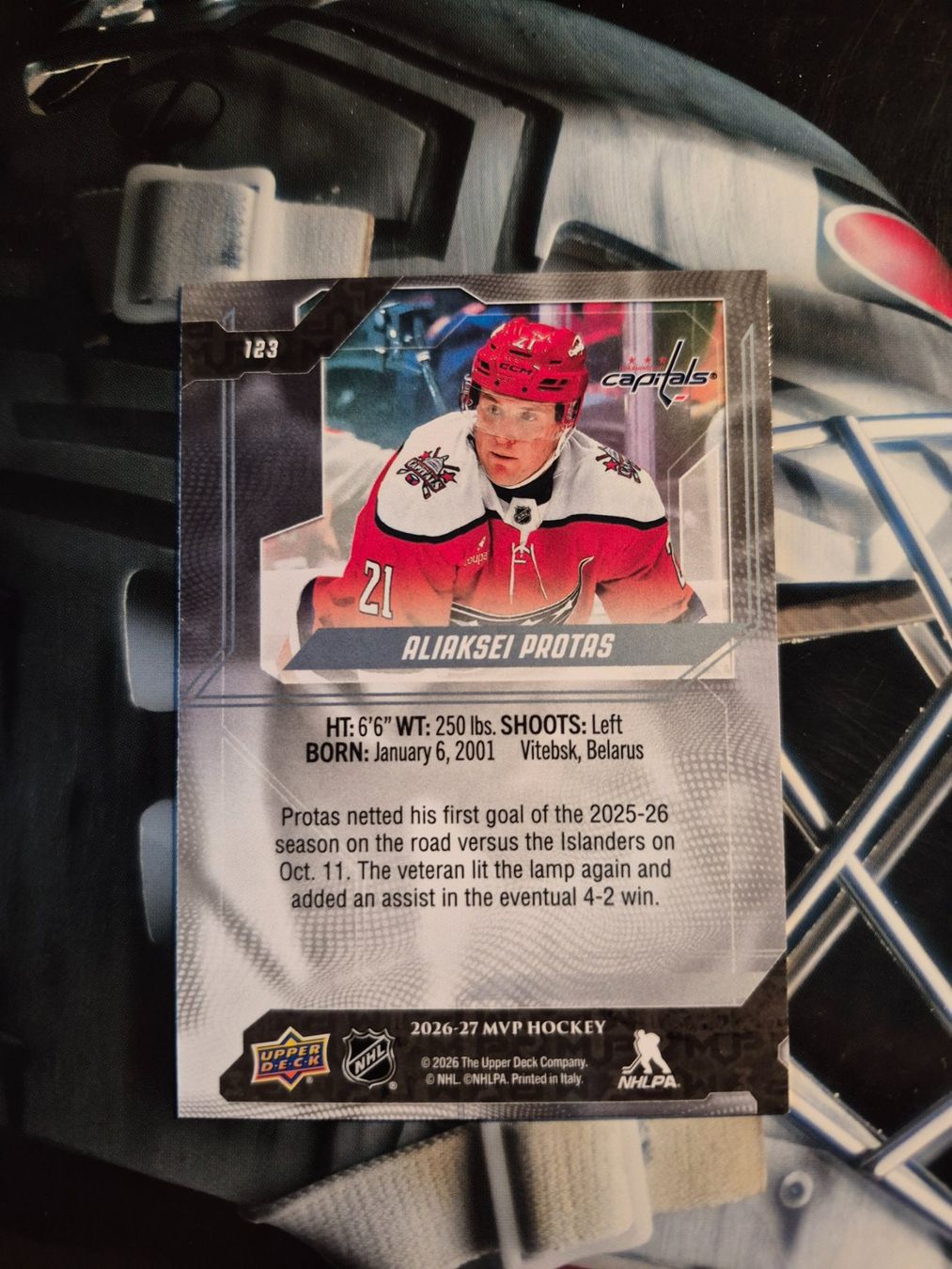 NHL Sammelbilder & Trading cards: NHL Aliaksei Protas Washington Capitals – Gebraucht aus Treiten von Sauber73 1