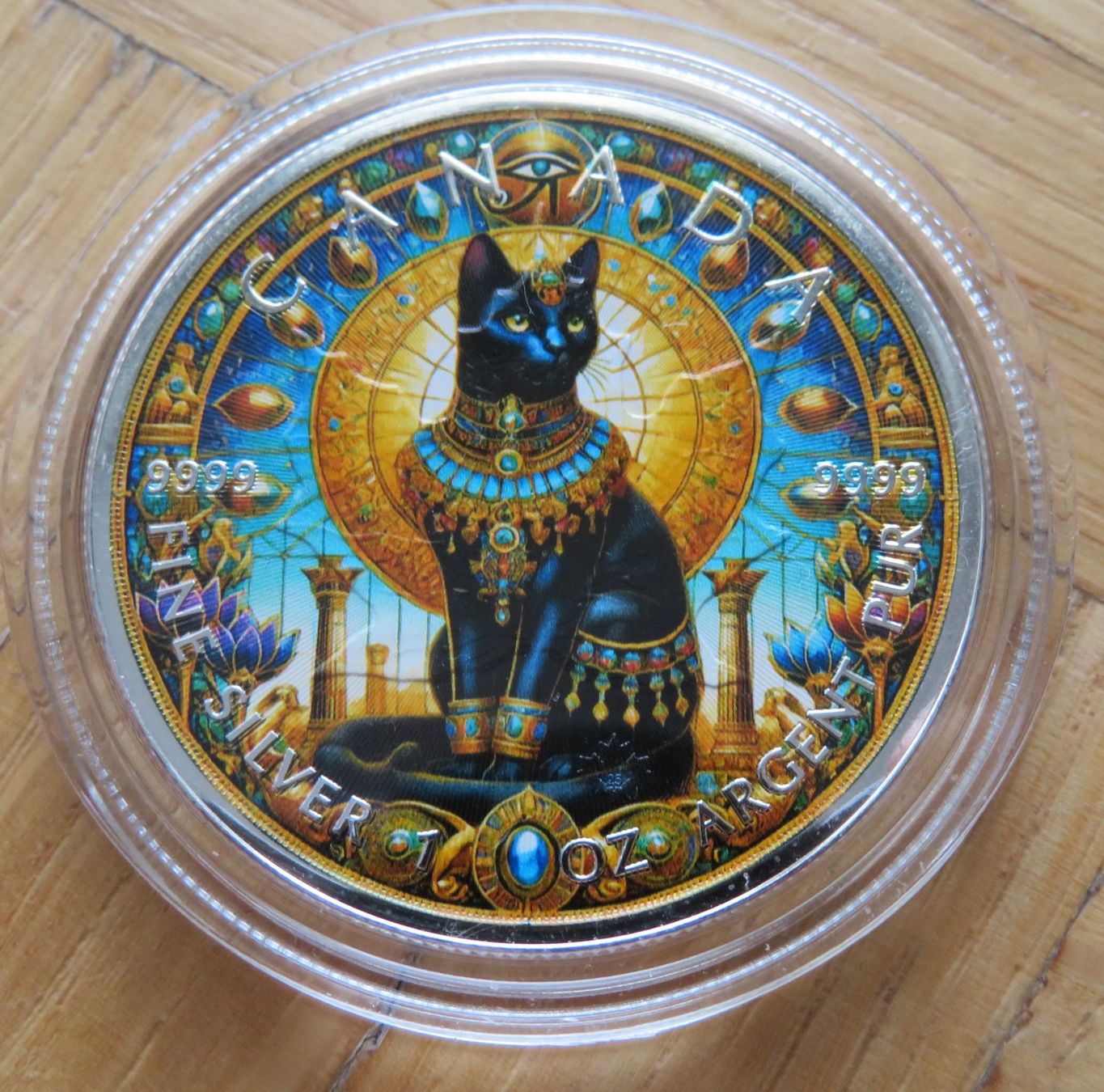 Alle Münzen: Maple Leaf 2025  Farbiger Round Egypt Cat 1 Unze SILBER – Neu (gemäss Beschreibung) aus Wetzikon ZH von Nicki6 3