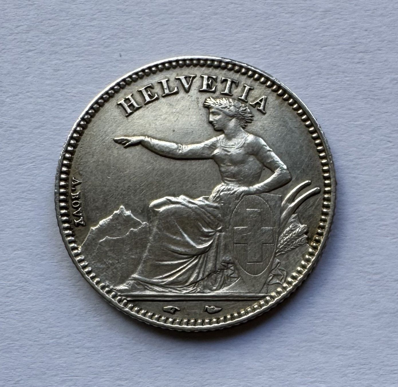 Alle Münzen: 1850 1 Franken -unz – Gebraucht aus Kirchberg SG von Zenhad69 1