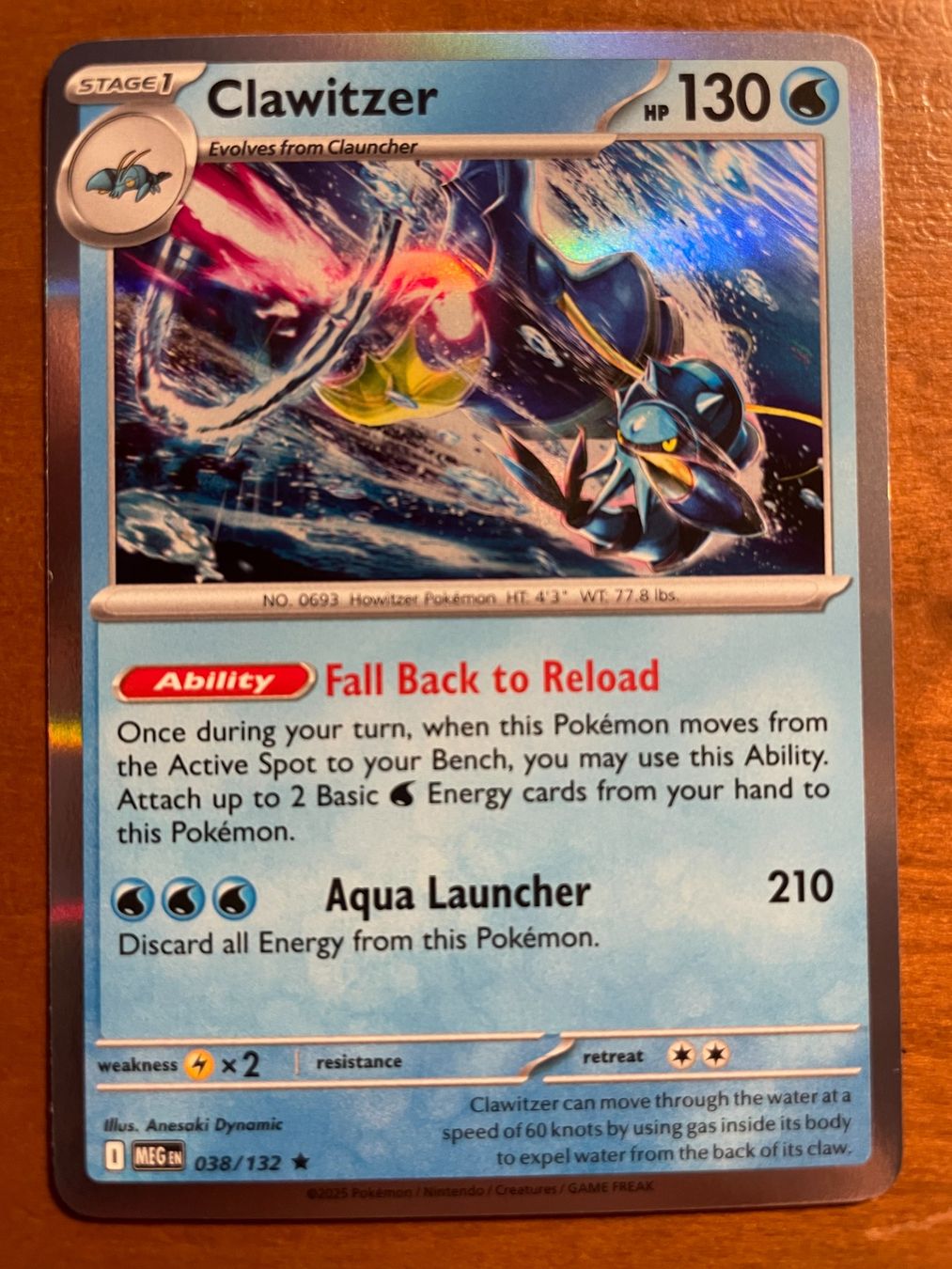 Pokémon Carte collezionabili: Pokemon Clawitzer Holo (Versand gratis) – Nuovo (secondo la descrizione) da Chur venduto da Angerson