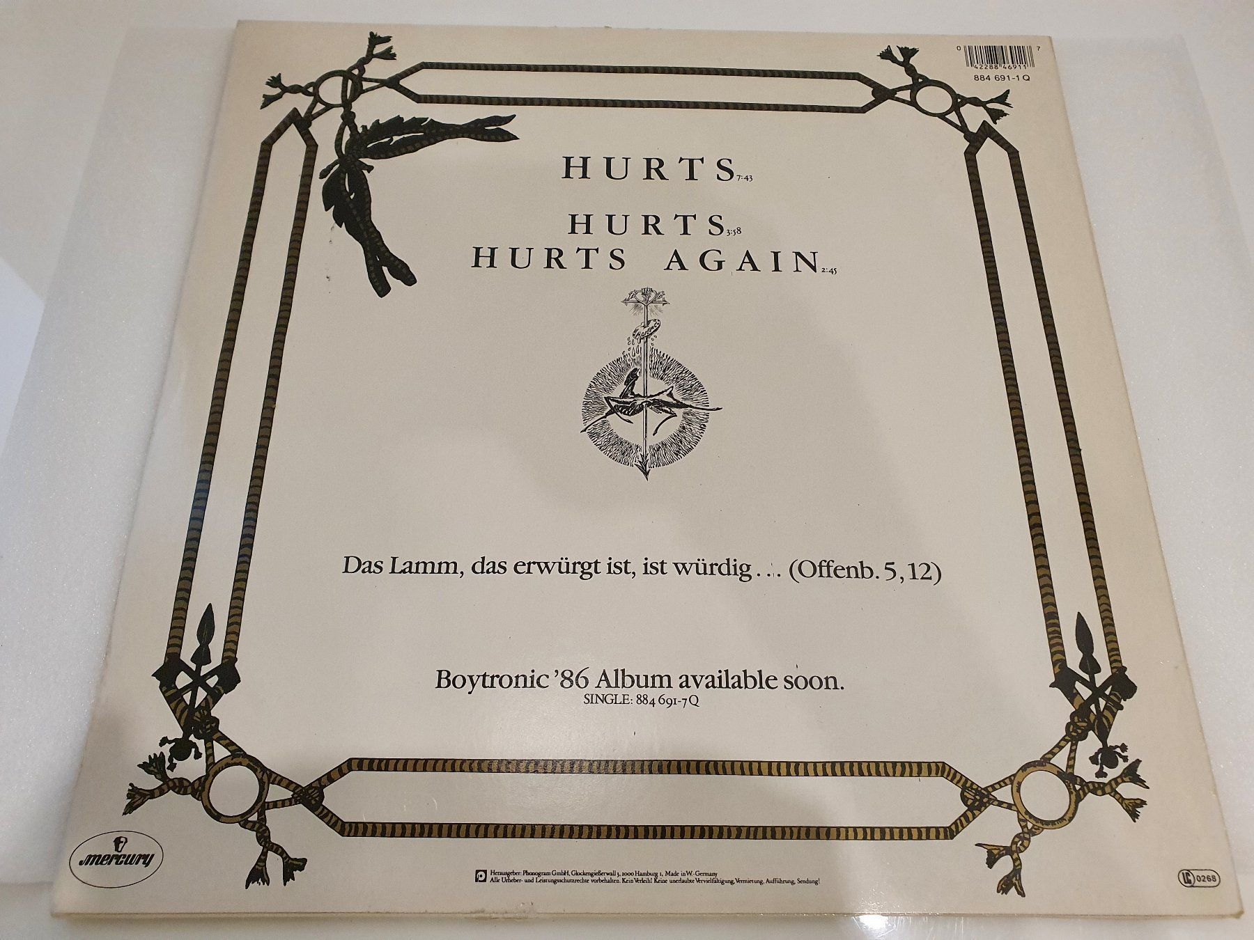 Vinyles: Boytronic – Hurts – D'occasion à Uster par Vinyl-Leidenschaft 1