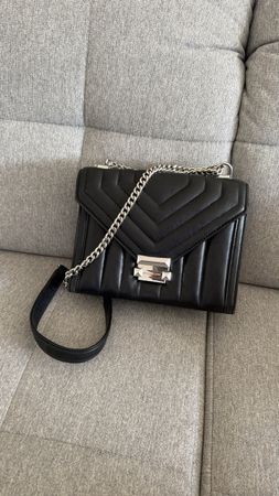 Michael Kors Shoulder Bag Quilted Leather Black