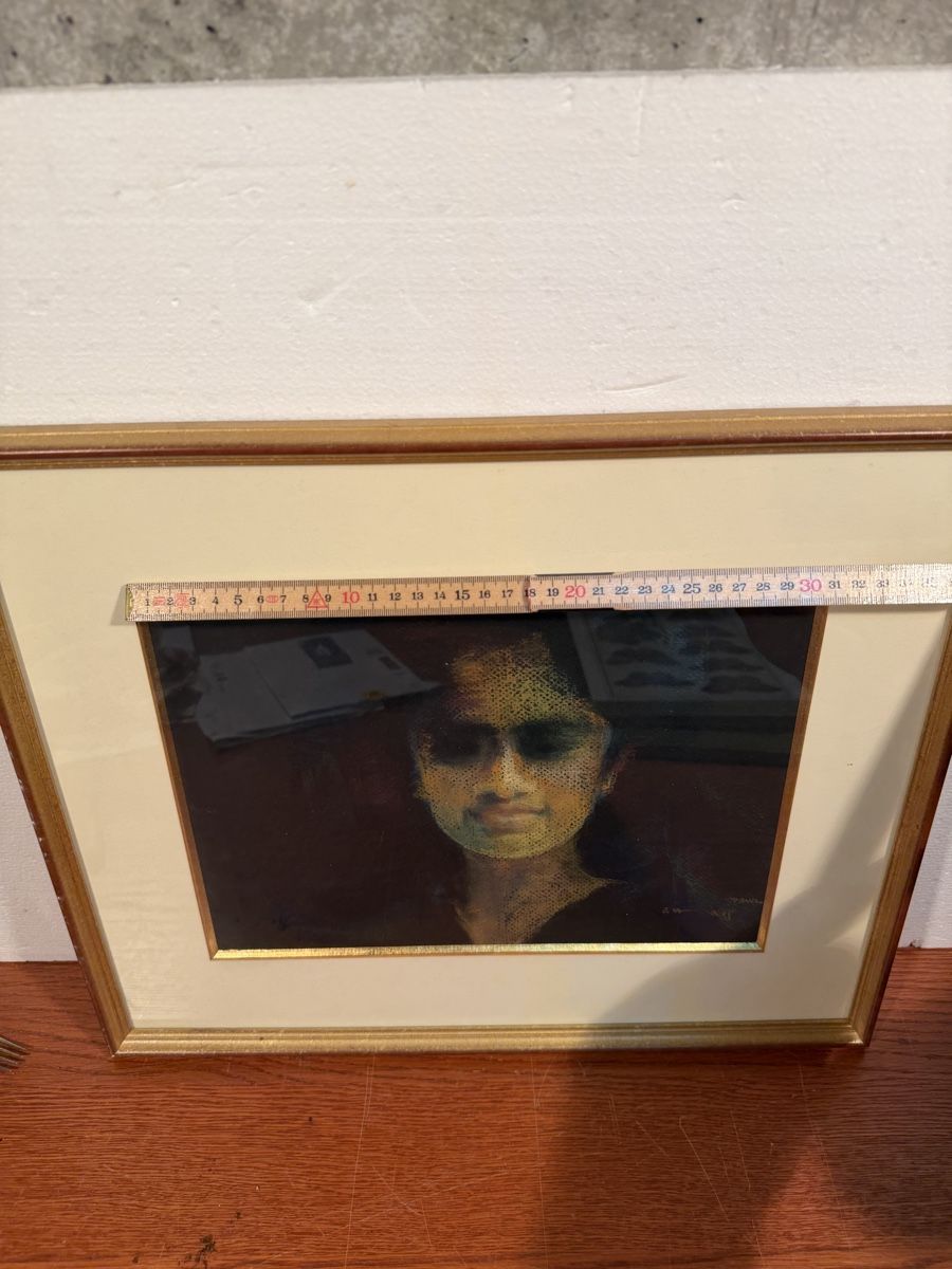 Gemälde: Framed  Pastel Portrait Art: signed – Gebraucht aus Lausanne von artnouveau04 3