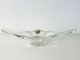 Glasschale 54 x 13.5 x 13 cm von LUX GLASS WIEN ca. 1960