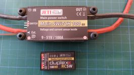 JETI Main Switch 8-51V / 100A, mit RC-Switch
