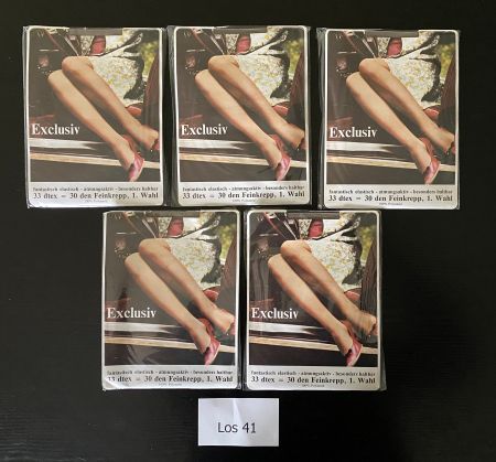 Nylons 5 Paar vintage Strapsstrümpfe bas calze (Nr. 41)