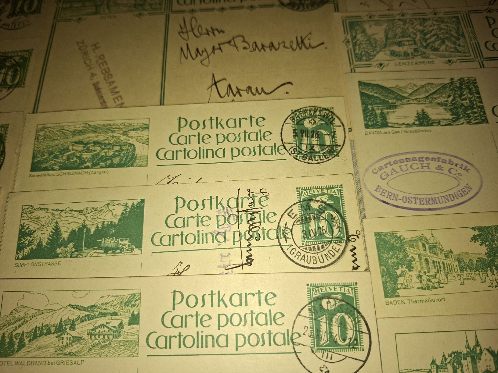 Alle Briefmarken: Bildpostkarten Lot 2 22Stk. – Gebraucht aus Balgach von SIMEON27 2
