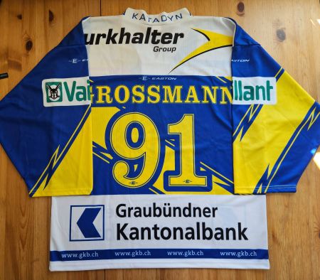 HC Davos Trikot #91 Robin Grossmann Gr. XL NLA HCD Hockey