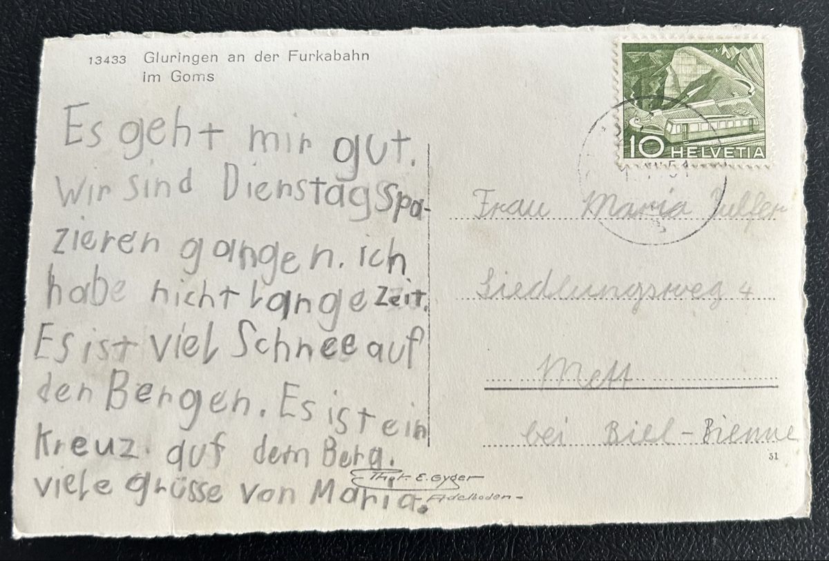 Ansichtskarten: Gluringen mit Furkabahn  – Gebraucht aus Horw von Tellbub 1