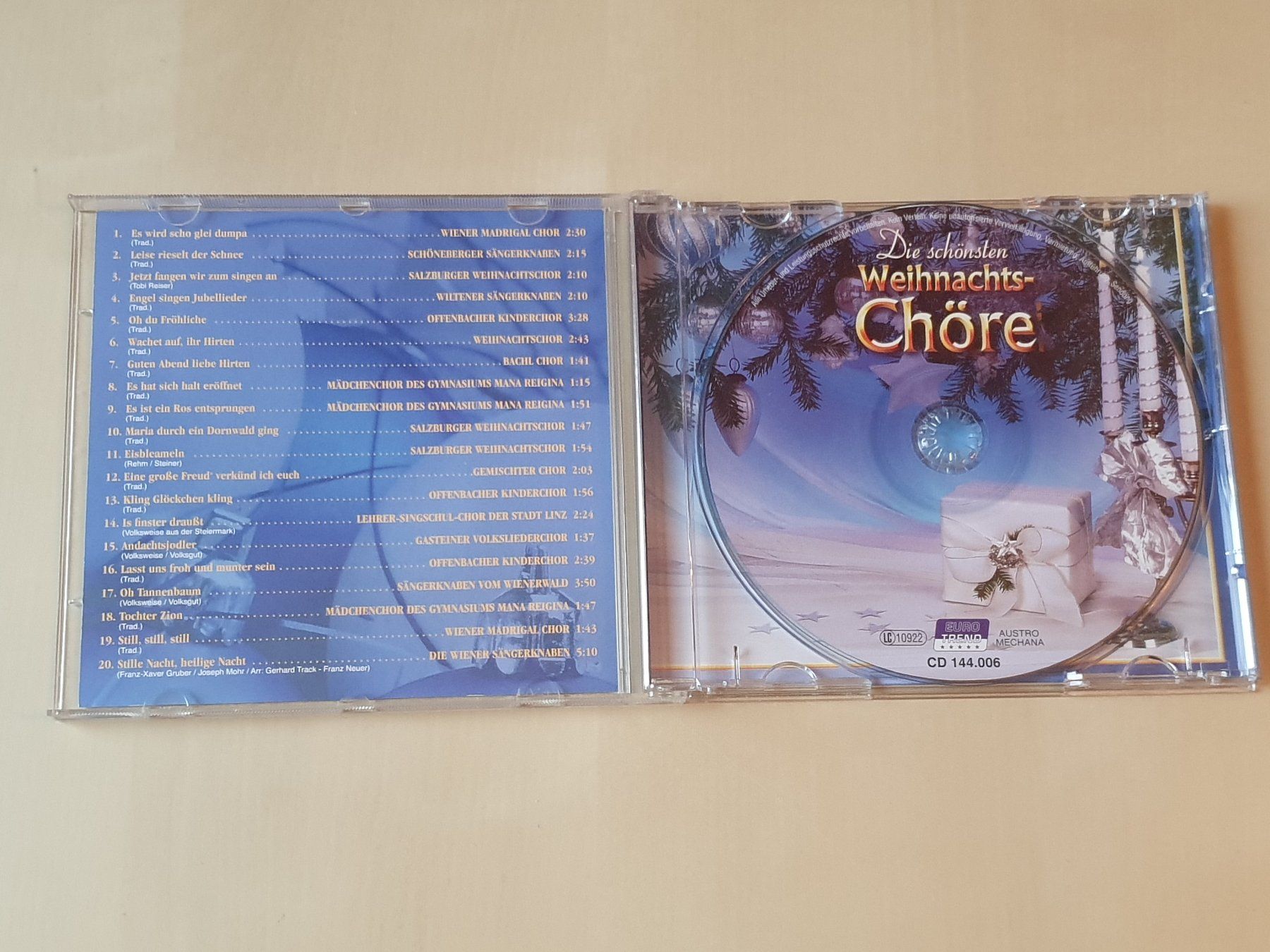 CDs: Die schönsten Weihnachts Chöre – Gebraucht aus Stansstad von collectorsshop 2