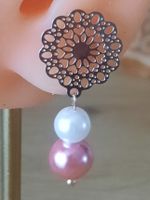 Ohrringe Sterling Silber mit Perlen - Sommerfrisch & Elegant