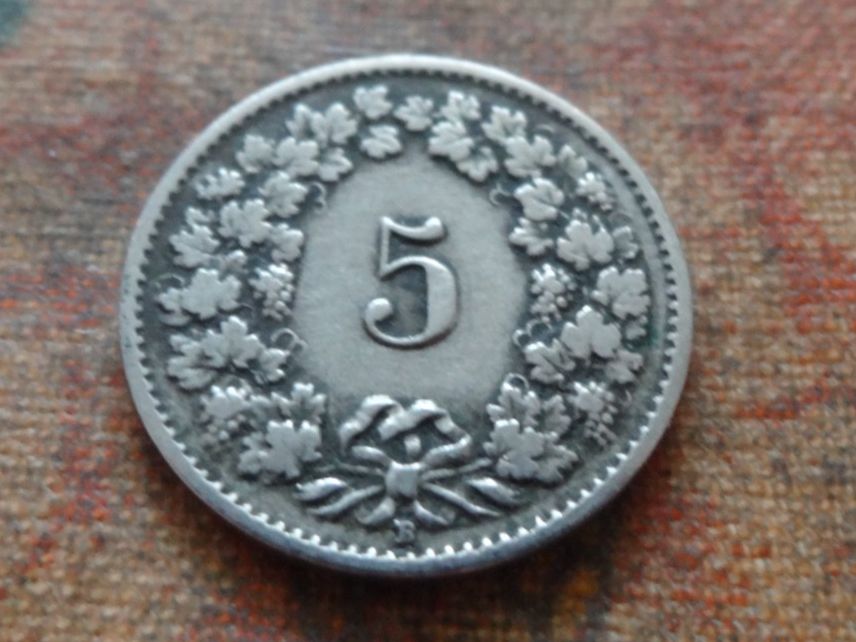 Tutti le monete: 5 Rp. 1921  (C) – Usato da Romanel-sur-Lausanne venduto da Swift13 1