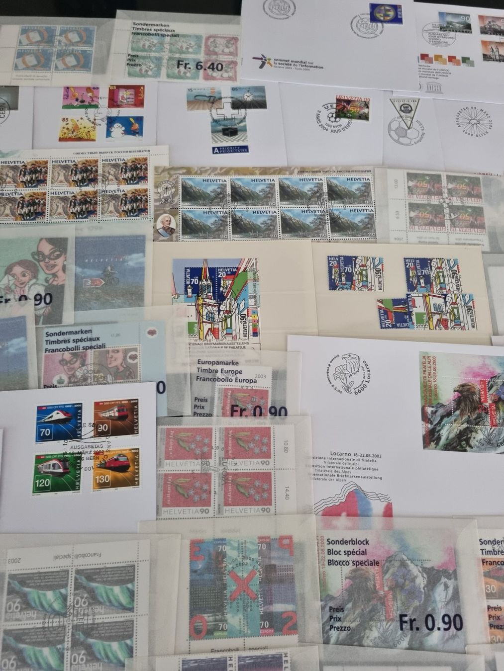 Tutti i francobolli: Posten mit Aboware Schweiz, in Tüten, FDC, Kleinbogen – Usato da Gümligen venduto da Geniusbuy 6