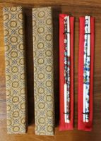 2 Paar Vintage Cloisonné Essstäbchen Asia Stäbchen mit Box
