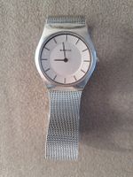 Elegante Bering Damenuhr mit Milanaise Armband, Silber