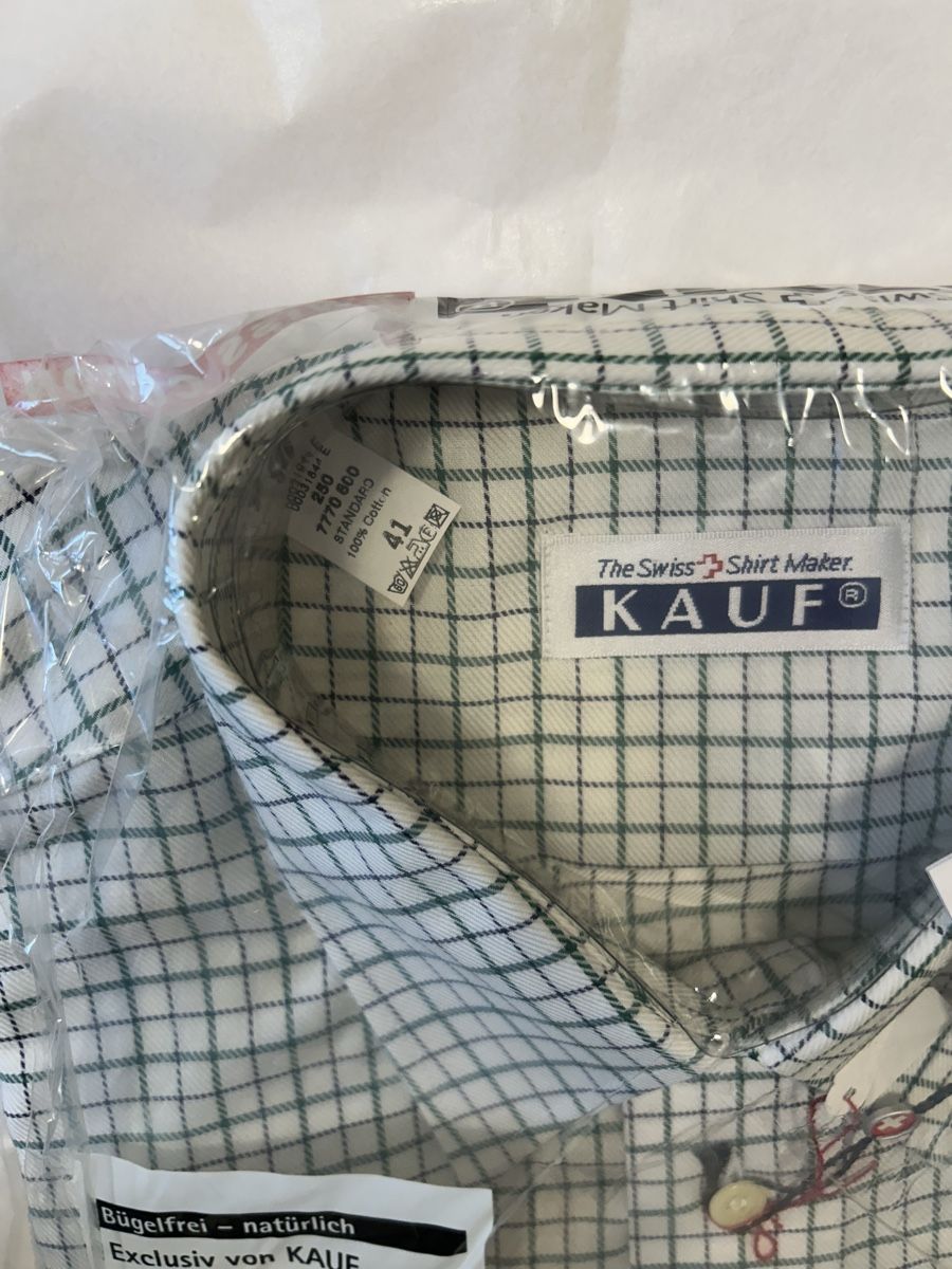 Camicie: Nigelnagelneues Herrenhemd kariert – Nuovo e nell'imballaggio originale da Zürich venduto da sop_82jx 1