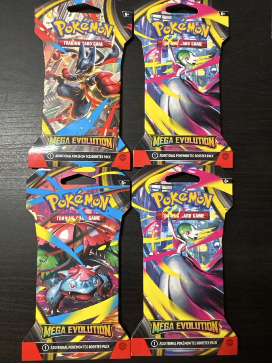 Pokémon Sammelbilder & Trading cards: 4 boosters mega évolution – Gebraucht aus Belprahon von Rob_ain