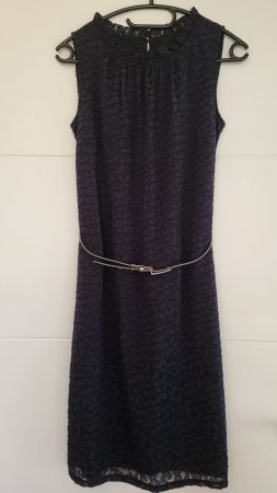 Kleid Dunkelblau Grösse 34