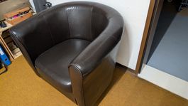 Gemütlicher Sessel aus Kunstleder