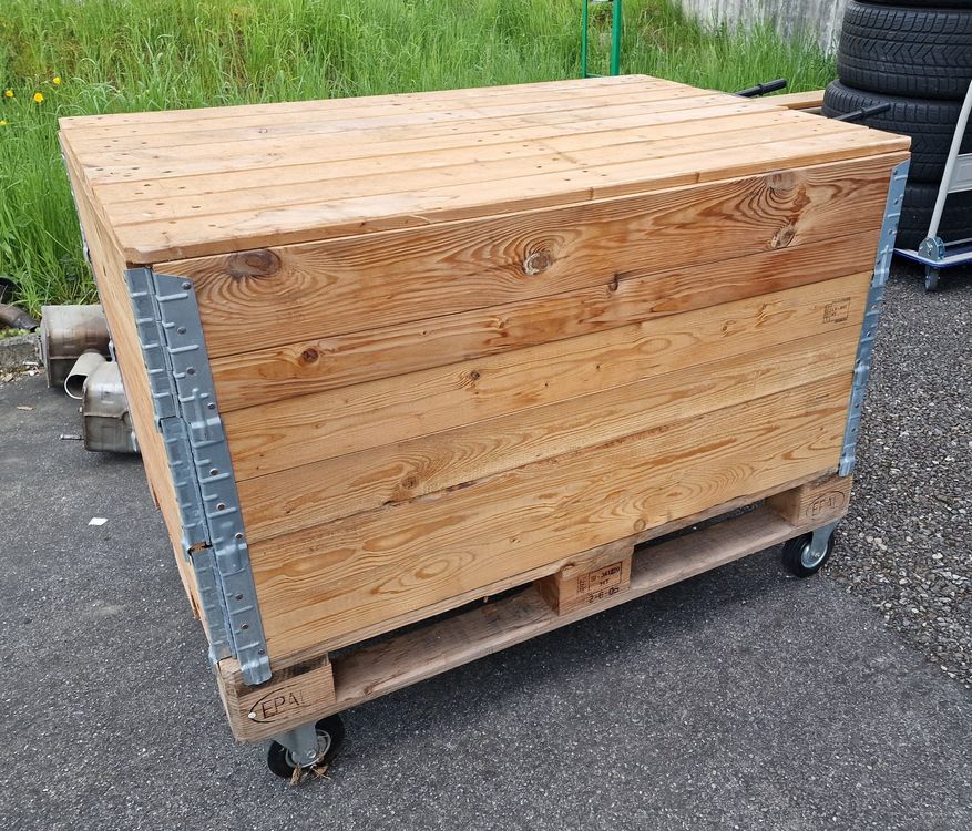 Palette auf Räder mit Rahmen (Box) (Gebraucht) in Sursee für CHF 130 ...