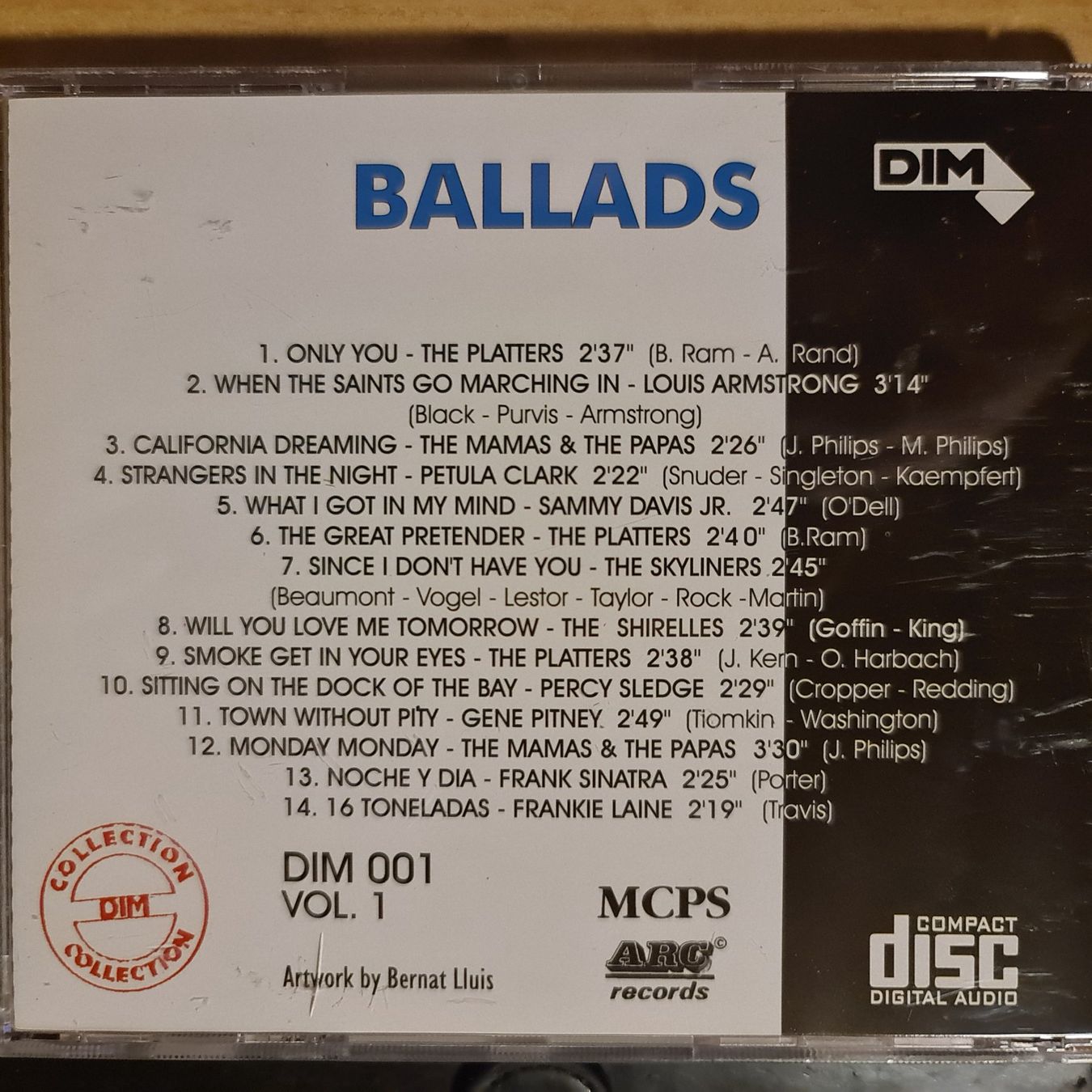 CD: CD Dim - Ballads Vol.1 – Usato da Dintikon venduto da Vexi 1