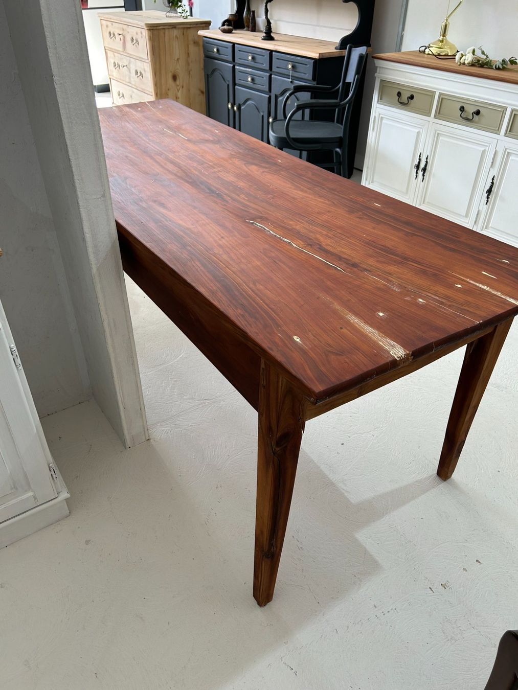 Tavoli: Esstisch Biedermeier Kirschbaum gross Schubladen restauriert – Usato da Dottikon venduto da beni1204 8