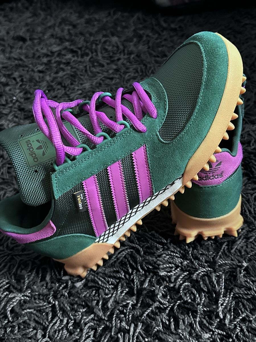 Adidas Scarpe da uomo: Adidas Marathon TR trainers, Forest Green, size 44. – Usato da Dübendorf venduto da MotaGr