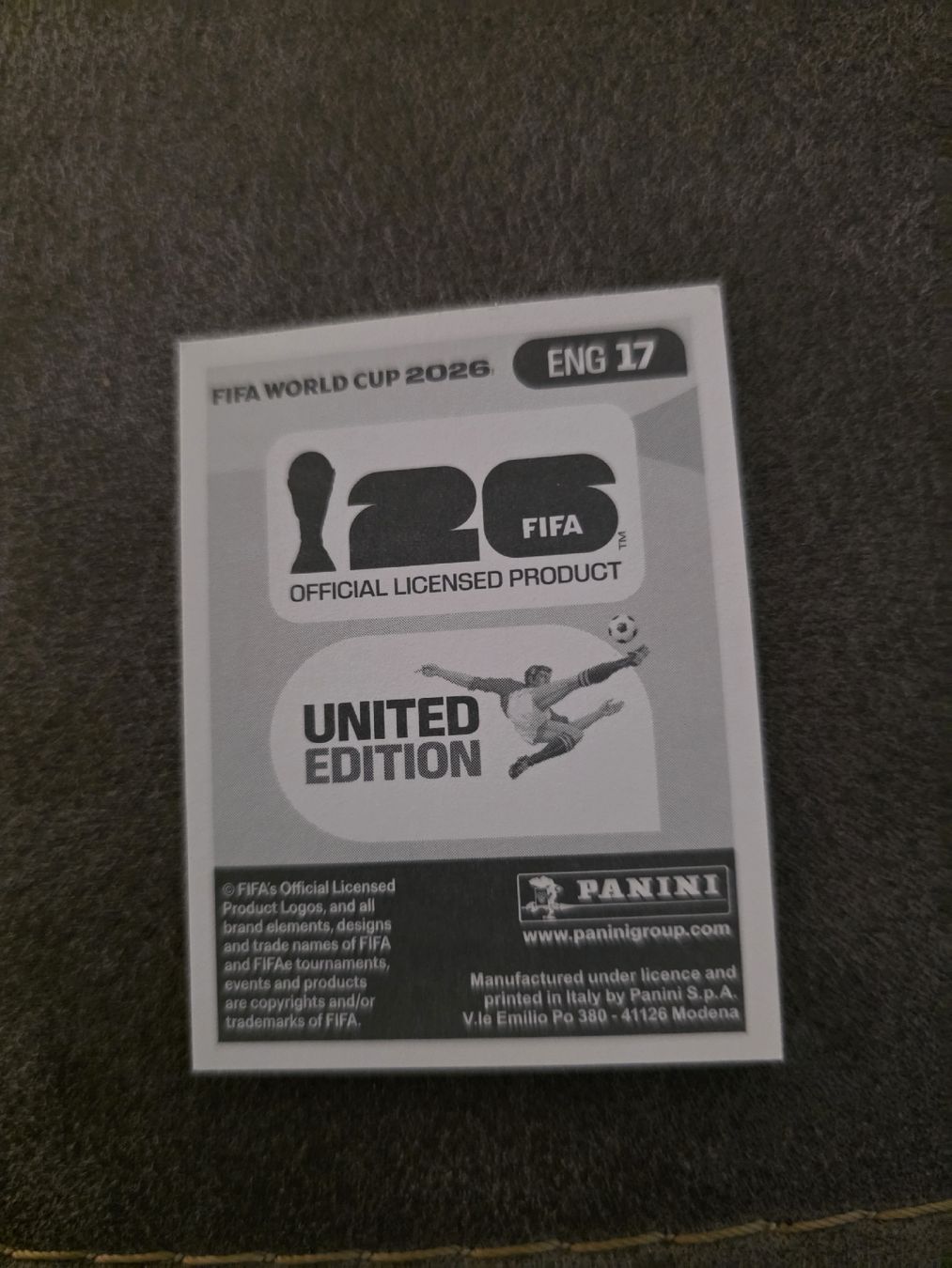 Panini Carte collezionabili: Panini WM 2026 ENG 17 Saka – Nuovo (secondo la descrizione) da Romanshorn venduto da leeh78 1