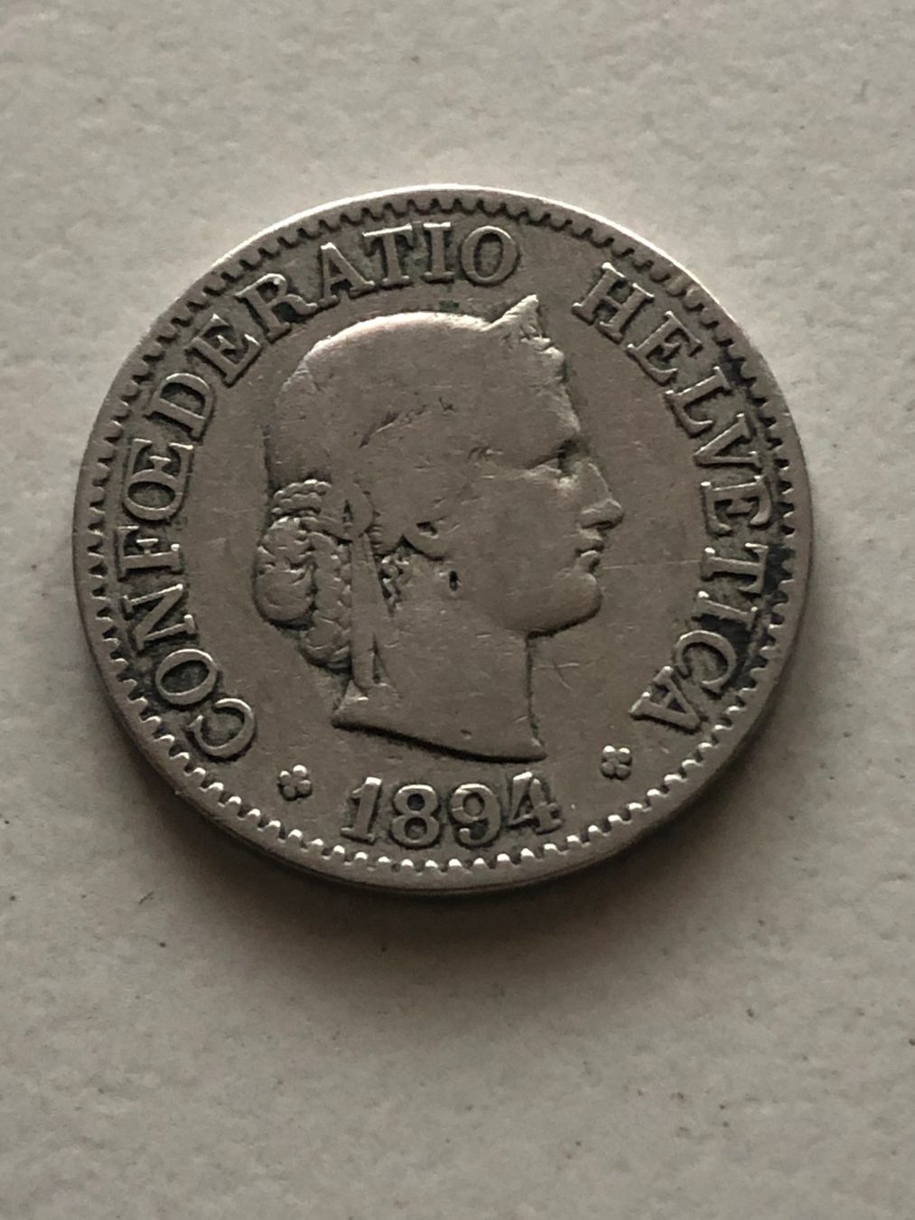 Alle Münzen: 10 Rp. 1894 – Gebraucht aus Schötz von Odpa