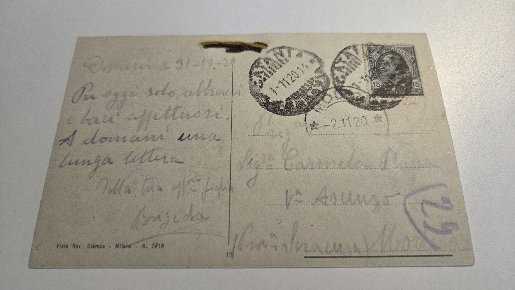 Cartoline postali: 1920 Ansichtskarte Rom mit Fiskalmarken! – Usato da Arni AG venduto da Moth68 2