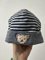 Steiff Baby Mütze Gr. 53 gestreift Hut schwarz grau Kappe