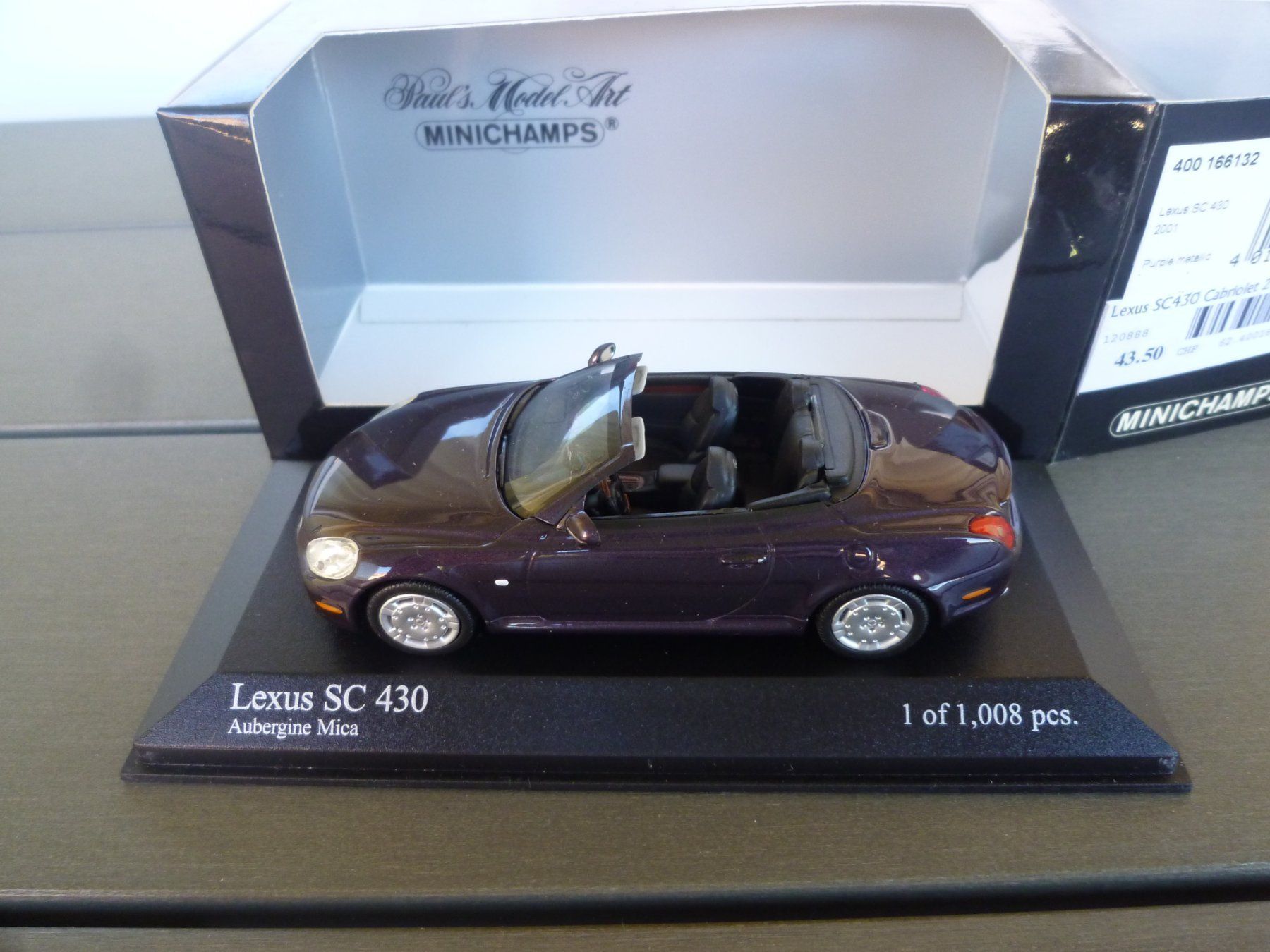 Lexus Modellini d'auto: Lexus SC 430 (2001) – Nuovo e nell'imballaggio originale da Flawil venduto da Imperiosud 1