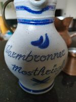 Karaffe Steingut mit Aufschrift Warmbronn