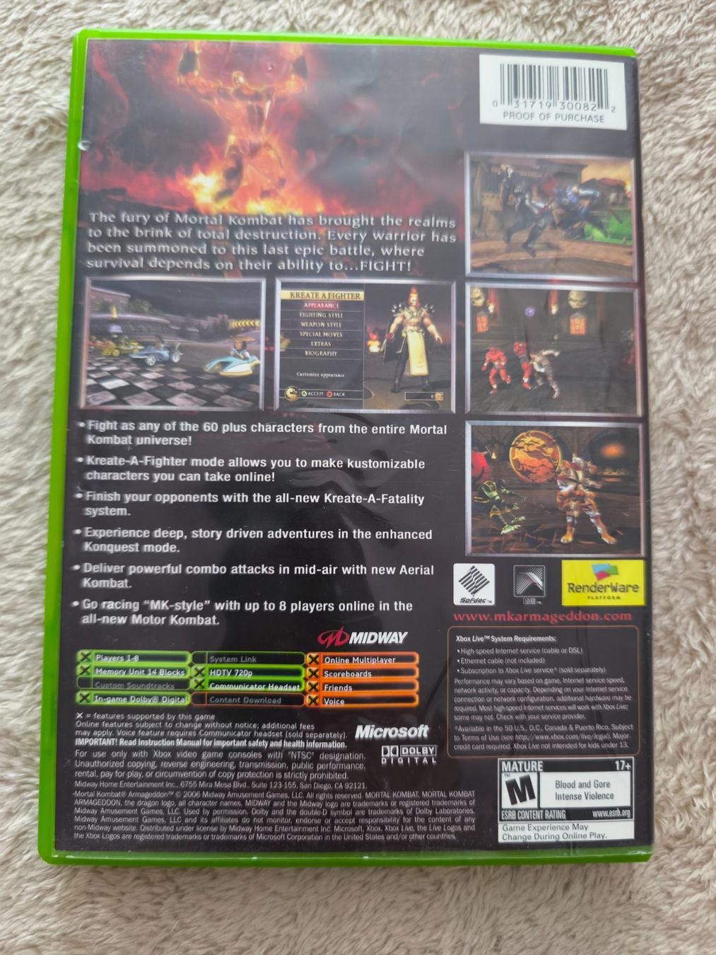 Microsoft Giochi: MORTAL KOMBAT ARMAGEDDON XBOX NTSC – Usato da Winterthur venduto da Dr.Pepper01 1
