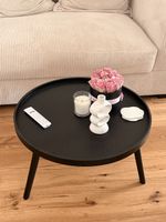 Runder Couchtisch schwarz Holzoptik guter Zustand