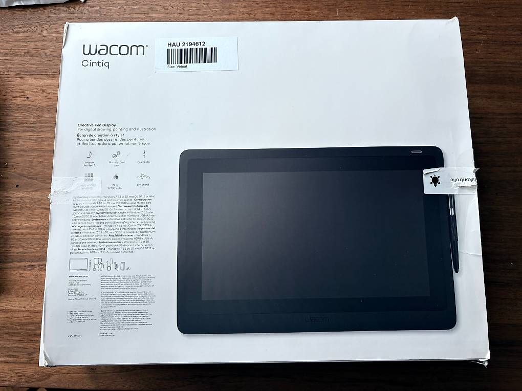 Wacom Monitor: Wacom Cintiq 16, Pro Pen 2, great condition! – Usato da Zürich venduto da kyso 2