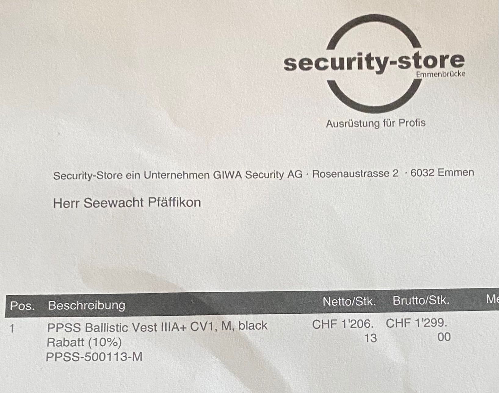 Completi: PPSS Ballistc Vest IIIA+ – Usato da Müllheim Dorf venduto da lars_396 3