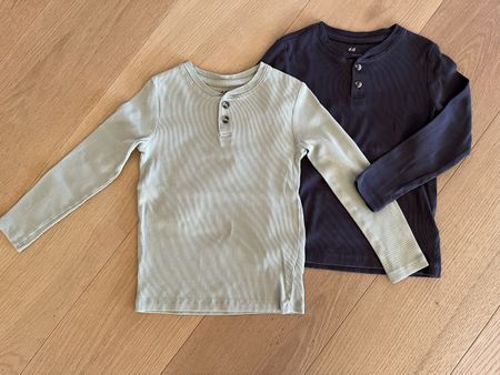 H&M Long Sleeve Shirts - Bundle of 2 - Size 110/116