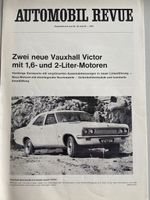 VAUXHALL VICTOR Prospekt Automobil Revue Test von 1967