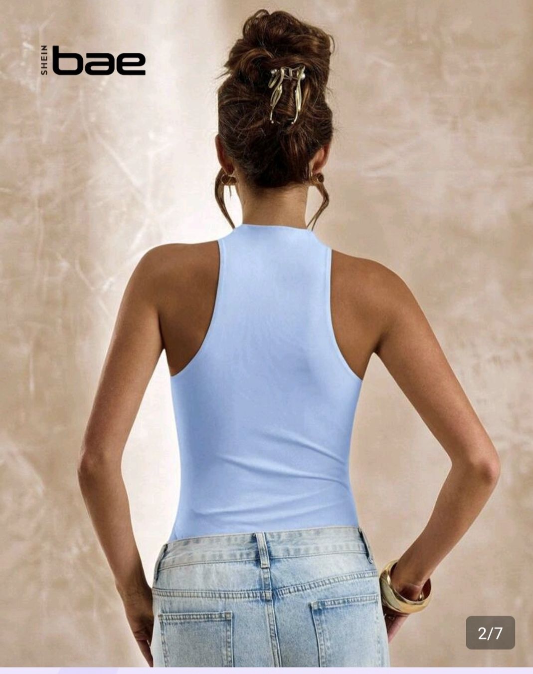 Shein Top: Wunderschöner hellblauer Body – Nuovo e nell'imballaggio originale da Liebefeld venduto da AndreaViviane 1