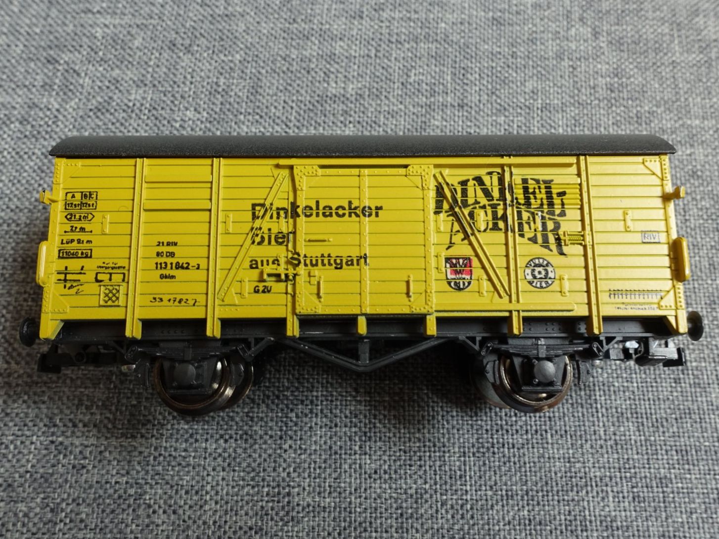 Roco Modellini di ferrovie: ROCO 4305C Kühlwagen "Dinkel Acker" HO – Usato da Wallbach venduto da Sarrows