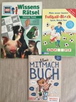 Was ist was , Fussball-Block und Mitmachbuch von der Migros