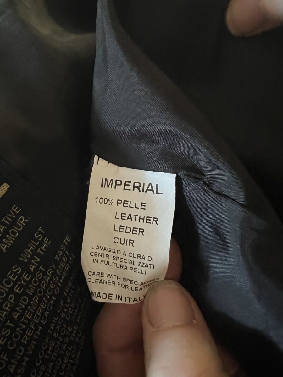 Giacche: Giacca in vera pelle Imperial da Uomo – Usato da Regensdorf venduto da Mtg_90 4