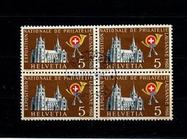 4er Block  Bahnpost Ambulant 1955