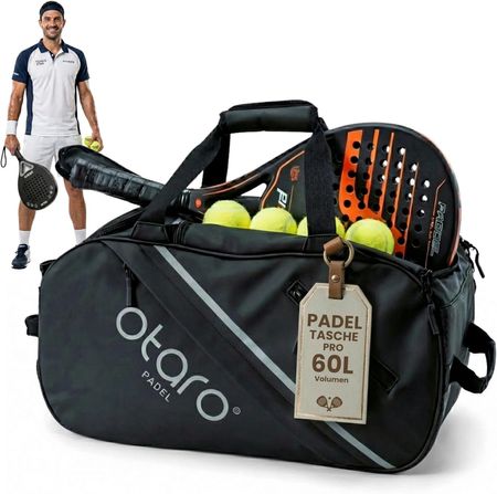 Otaro Padel Tasche 60L Rucksack Schuhfach Kühlfach