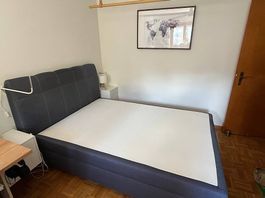 Boxspringbett 140x200 mit Bettkasten, ohne Matratze