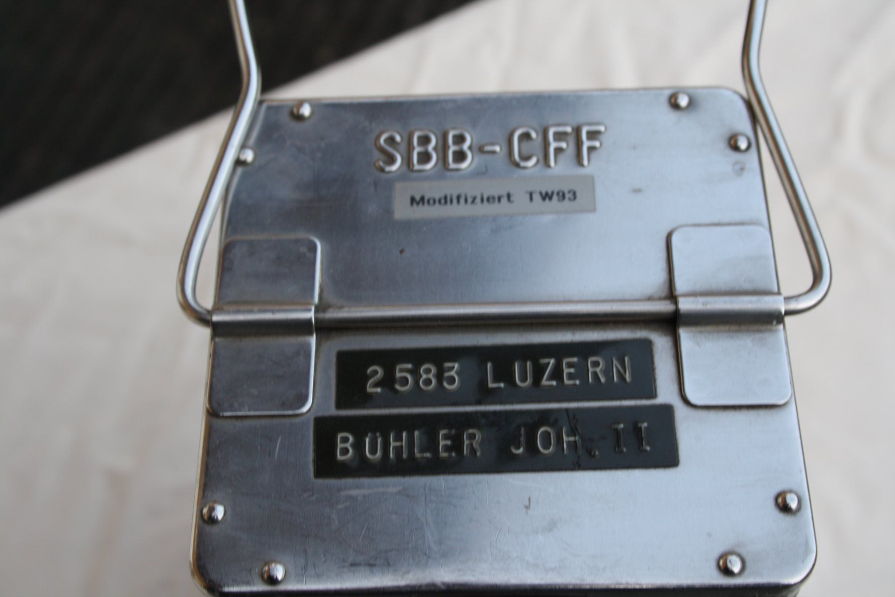SBB/CFF/FFS Lampade: SBB-CFF BAG TURGI BAHN LAMPE LUZERN – Usato da Wauwil venduto da Pneuedy 3