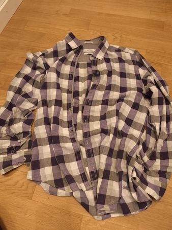 Herren Hemd Calvin Klein kariert Grösse M Baumwolle